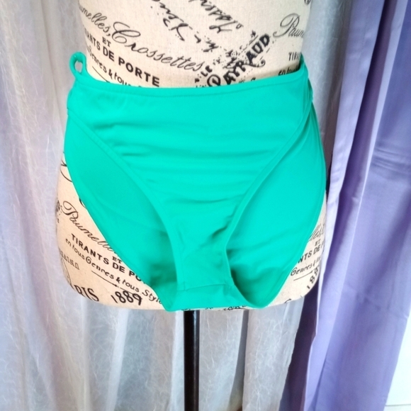 Asos Swim green aqua turquoise bikini bottoms size 10 NWOT - Picture 1 of 7